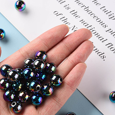 Opaque Acrylic Beads X-MACR-S370-D12mm-S002-1