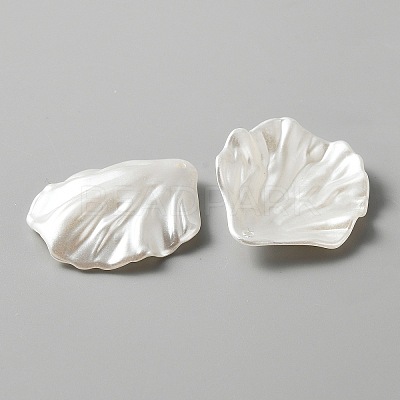 Pearlized Acrylic Imitation Pearl Pendants SACR-WH0011-01A-1