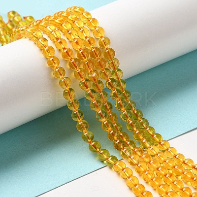 Natural Quartz Crystal Beads Strands G-C076-6mm-6-1