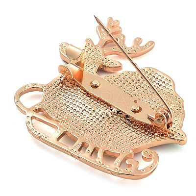 Christmas Theme Alloy Enamel Brooches JEWB-S022-03H-1