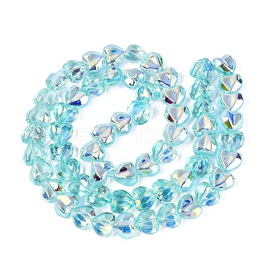 Electroplate Transparent Glass Beads Strands LS-EGLA-N056-01A-03-1