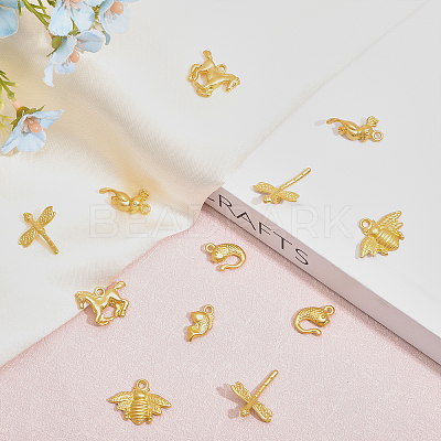 30Pcs 6 Styles Alloy Pendants FIND-CA0007-27-1