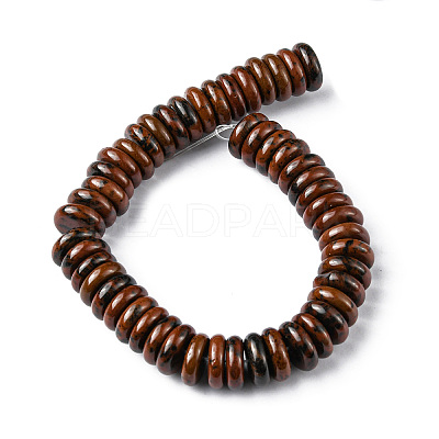 Natural Mahogany Obsidian Beads Strands G-F743-06K-1