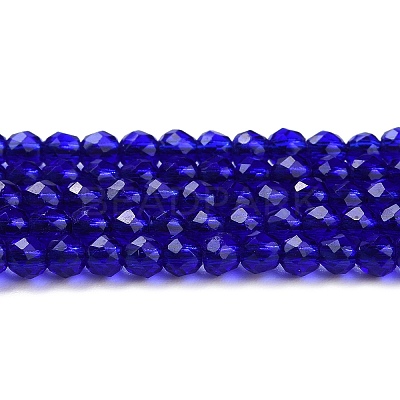 Transparent Glass Beads Strands X-GLAA-H021-04-09-1