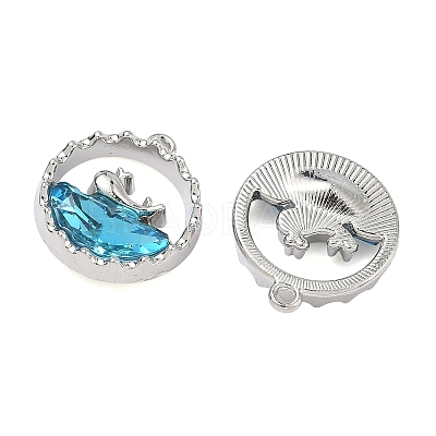 Alloy Glass Pendants FIND-B061-05P-A-1