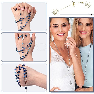 DIY Rosary Bead Jewelry Kits DIY-SC0029-80-1
