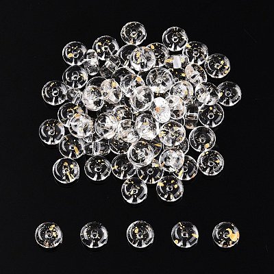 Electroplate Transparent Colours Rainbow with Glitter Powder Glass Seed Beads SEED-T007-04B-1