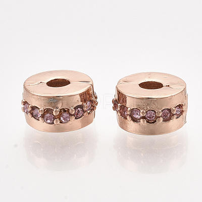 Alloy European Clasps PDLC-S001-07B-RG-1