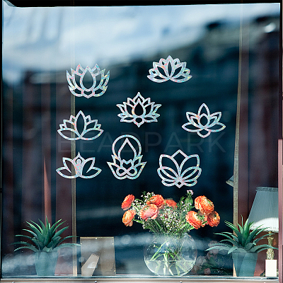 Waterproof PVC Colored Laser Stained Window Film Adhesive Stickers DIY-WH0256-018-1