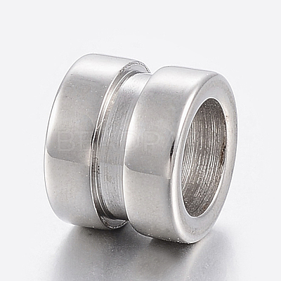 Tarnish Resistant 304 Stainless Steel Tube Beads STAS-F150-019P-1