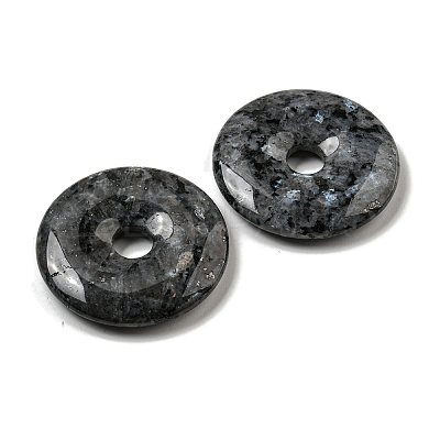 Natural Larvikite Pendants G-P532-01A-21-1