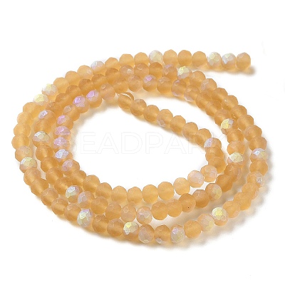 Transparent Glass Beads Strands EGLA-A034-T4mm-MB23-1