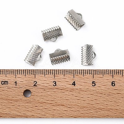 Iron Ribbon Crimp Ends E143Y-N-1