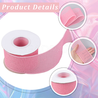 9.1M Burlap Lace Rolls OCOR-WH20048-01J-1