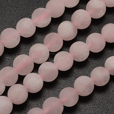 Natural Rose Quartz Beads Strands X-G-D670-6mm-1