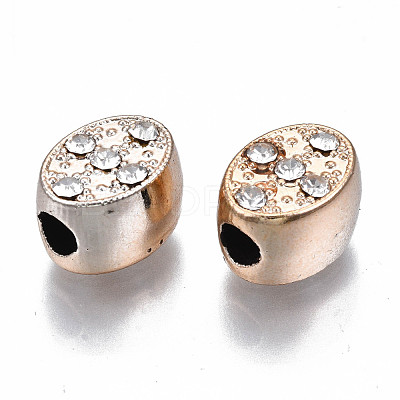 UV Plating Acrylic European Beads OACR-N010-043LG-1