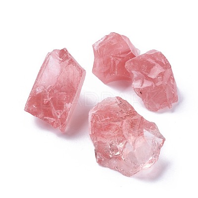 Cherry Quartz Glass Beads G-F621-17-1