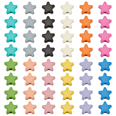 48Pcs 12 Colors Alloy Beads FIND-PH0020-03-1