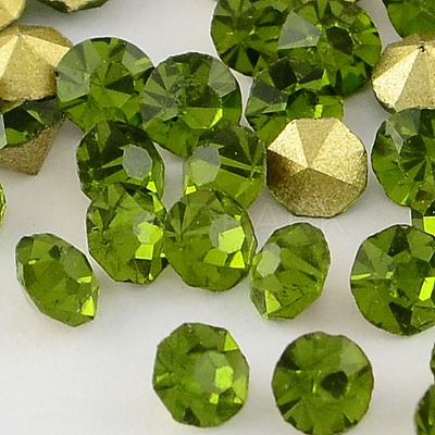 Grade A Glass Pointed Back Chaton Rhinestones RGLA-PP32-10A-1