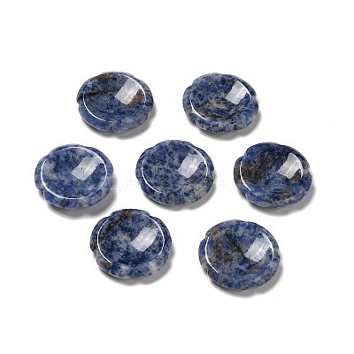 Natural Blue Spot Jasper Worry Stones G-E586-01U-1