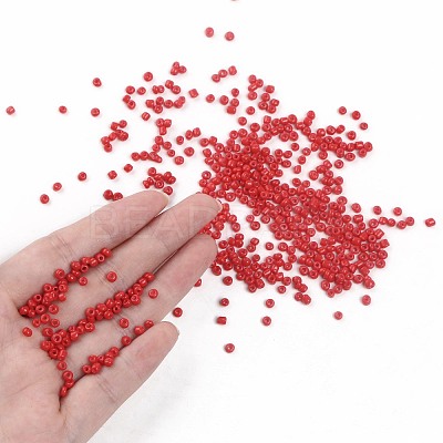 Baking Paint Glass Seed Beads SEED-US0003-3mm-K20-1