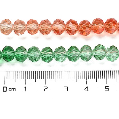 Transparent Painted Glass Beads Strands LS-DGLA-A034-T8mm-A04-1