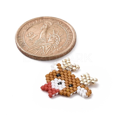 Handmade MIYUKI Japanese Seed Loom Pattern Seed Beads PALLOY-MZ00059-09-1