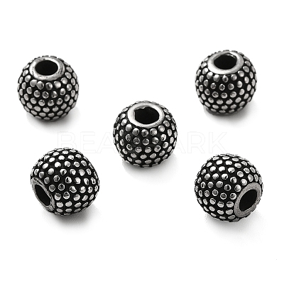 304 Stainless Steel Beads STAS-B035-10AS-1