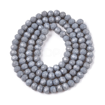 Opaque Solid Color Imitation Jade Glass Beads Strands EGLA-A044-P4mm-D10-1