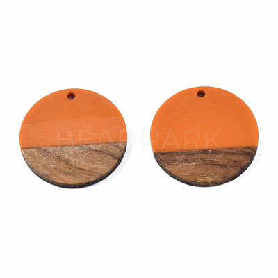 Resin & Wood Pendants RESI-S358-02B-27-1