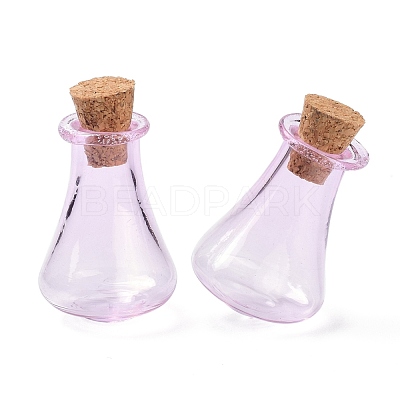 Glass Cork Bottles AJEW-O032-01F-1