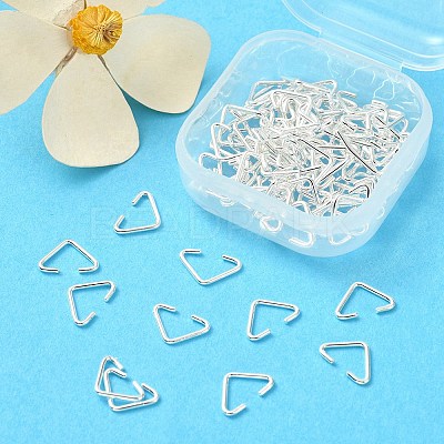 100Pcs Iron Triangle Rings IFIN-YW0001-80-1