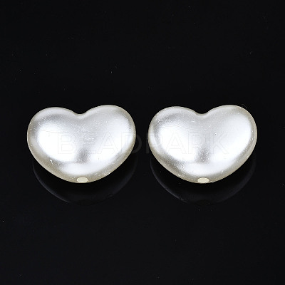 ABS Plastic Imitation Pearl Beads X-OACR-N008-141-1