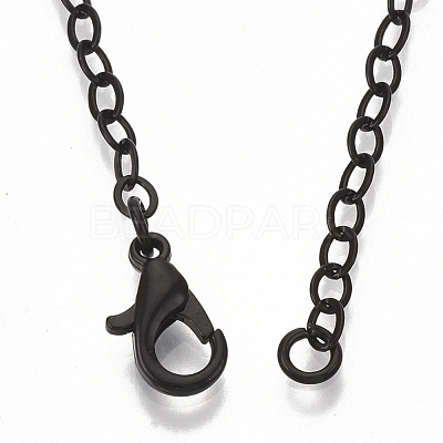 Brass Cable Chain Necklace Making MAK-T006-06A-1