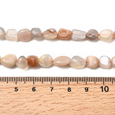 Natural Multi-Moonstone Beads Strands G-F547-06-A-1