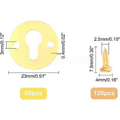 60Sets Iron Frame Accessories FIND-FH0003-18-1