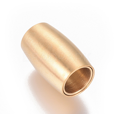 Ion Plating(IP) 304 Stainless Steel Magnetic Clasps with Glue-in Ends STAS-I120-57B-G-1