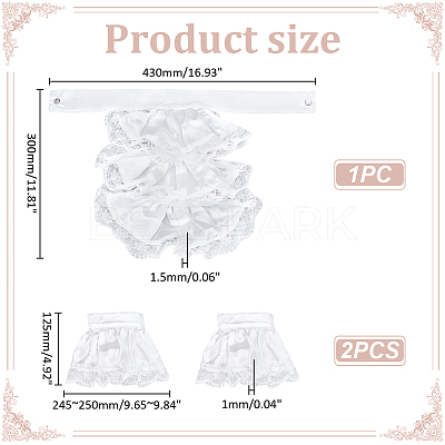 Polyester Retro Lace Collars DIY-WH0622-508A-1