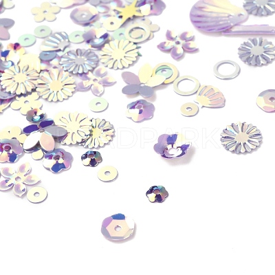 Plastic Paillette Beads DIY-P025-05C-1
