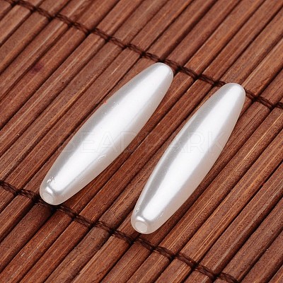 Oval Acrylic Imitation Pearl Beads OACR-O002-2530-1