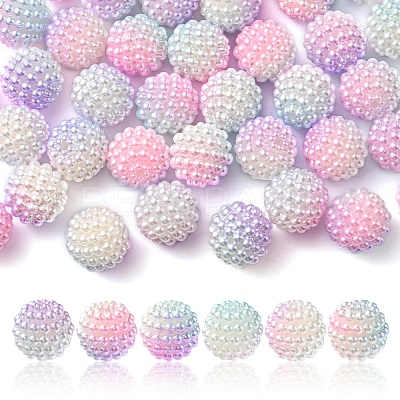 Imitation Pearl Acrylic Beads OACR-FS0001-32E-1