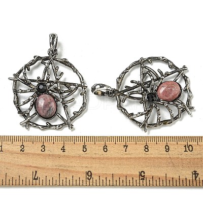 Natural Rhodonite Pendants G-P547-05AS-08-1