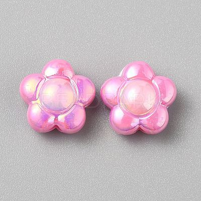 Plating Acrylic Beads MACR-WH0007-128E-1