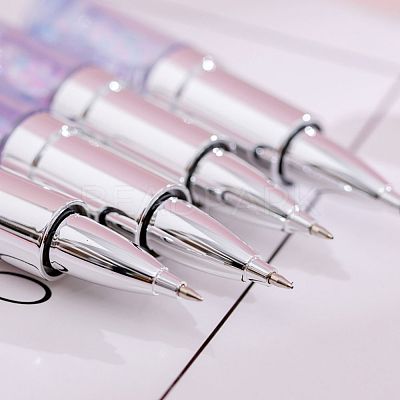 Lipstick Shape Empty Tube Black Ink Ballpoint Pens DIY-H123-A02-1