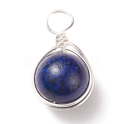 Natural Mixed Stone Pendants PALLOY-JF01655-1