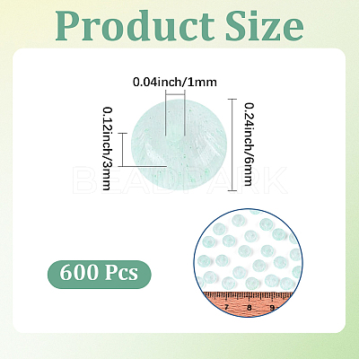 600Pcs Glass Seed Beads SEED-PA0001-17C-1