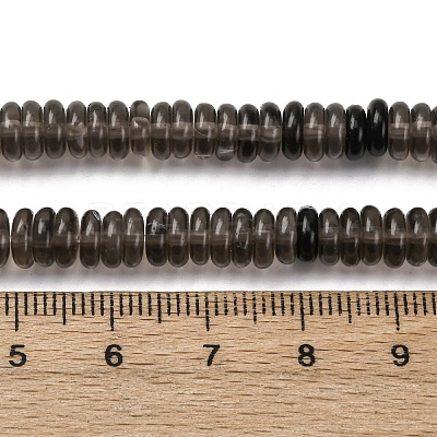 Natural Ice Obsidian Beads Strands G-L624-H17-6x2mm-1