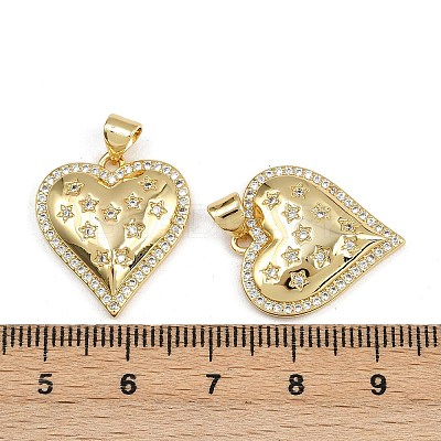 Brass Micro Pave Cubic Zirconia Pendants ZIRC-I367-07G-06-1