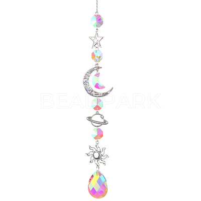 1Pc Iron Big Pendant Decorations DJEW-CN0001-37A-1