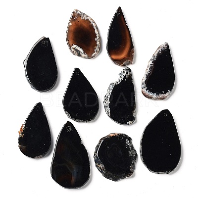 Dyed Mixed Shape Natural Agate Gemstone Big Pendants G-R300-11-1